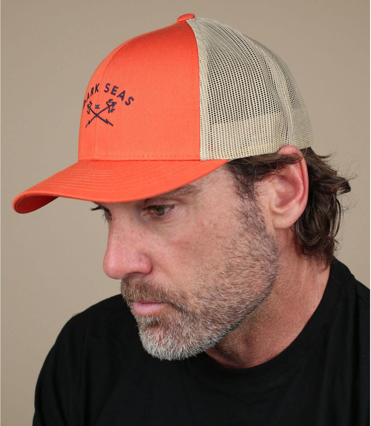 trucker Dark Seas naranja verde Murre orange khaki